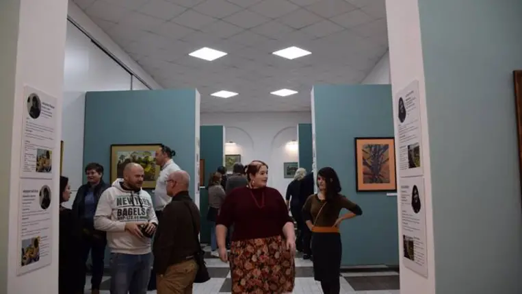 Évadnyitó kiállítás a beregszászi Na’Conxypan Galériában - Kárpáti táj – a kimeríthetetlen ihletforrás. Fotó: Kárpátinfó/ Kovács Elemér