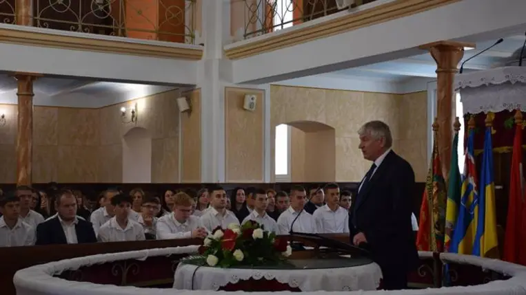 Az Egán Ede Szakképzési Centrum tanévnyitóján. Fotó: Kárpátinfó/ Kovács Elemér