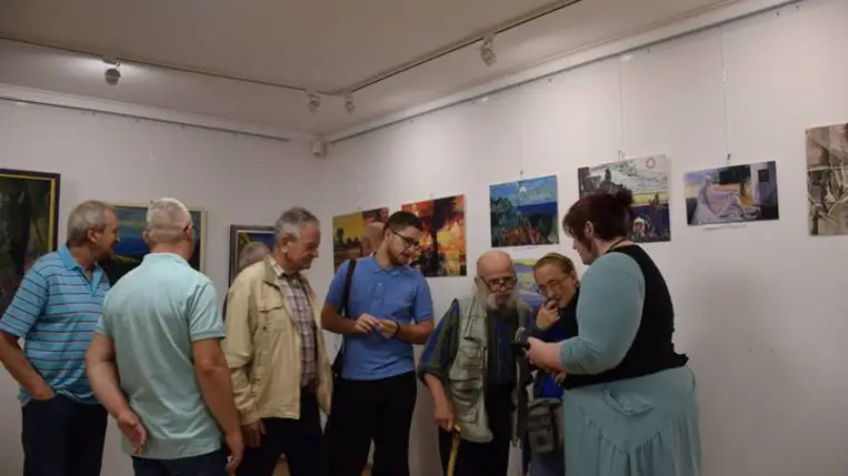 Kóka Ferenc-kiállítás a beregszászi konzulátuson - Szakadatlan életigenlés. Fotó: Kárpátinfó/ Marton Erzsébet
