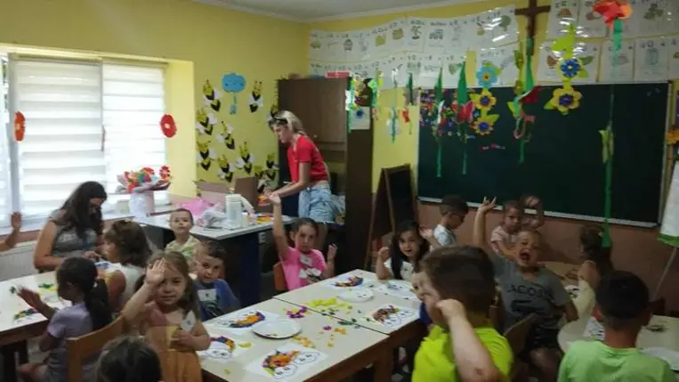 Táborozás a beregszászi máltaiaknál - Játék minden mennyiségben – a fejlesztés jegyében. Fotó: Kárpátinfó/ Kovács Erzsébet