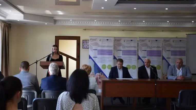 Partnerség határok nélkül: Projektindító Nagydobronyban - Együttműködés a jobb felkészültség és a határokon átnyúló katasztrófamegelőzés érdekében. Fotó: Kárpátinfó/ Kovács Erzsébet