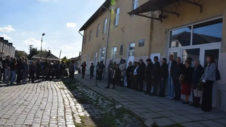 Október 9. – Beregszász gyásznapja. A ’44-es bombázás áldozataira emlékeztek. Fotó: Kárpátinfó/ Kovács Erzsébet