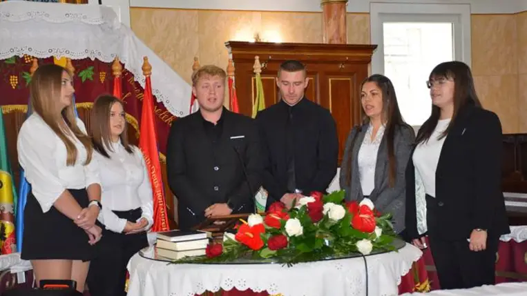 Az Egán Ede Szakképzési Centrum tanévnyitóján. Fotó: Kárpátinfó/ Kovács Elemér