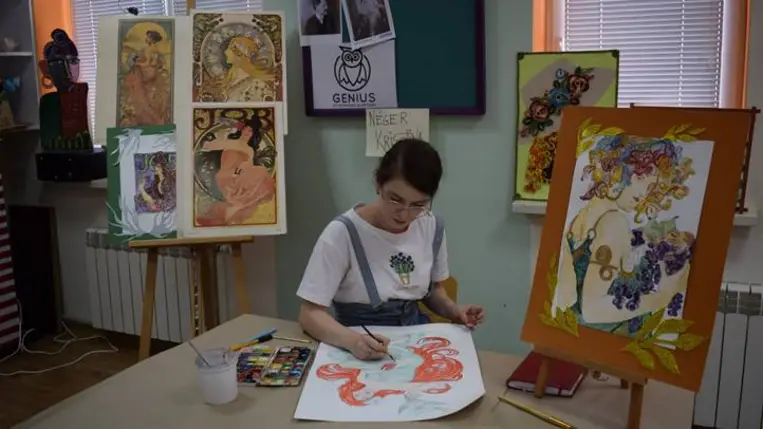 Jankovics Mária Alkotótábor, tizenötödször - Szecesszió, grafiti, plein air – megannyi élmény. Fotó: Kárpátinfó/ Kovács Elemér