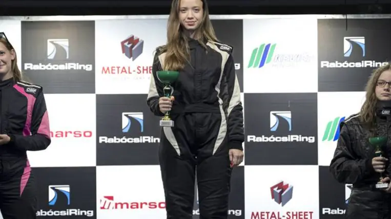 Bartha Brigi 2025 Junior Női Rallycross Bajnoka! Fotó: Hajóka SportFotó