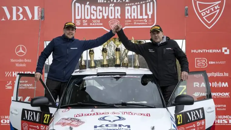 Kronome Ákos: Egy teljesen gondmentes versenyt zártunk, és a dobogó is megvolt. Fotó: Hajóka SportFotó