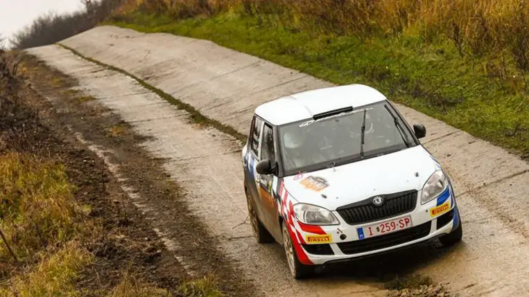 Kronome Ákos: Nehéz és trükkös körülmények a Zemplén Ralin. Fotó: Hajóka SportFotó