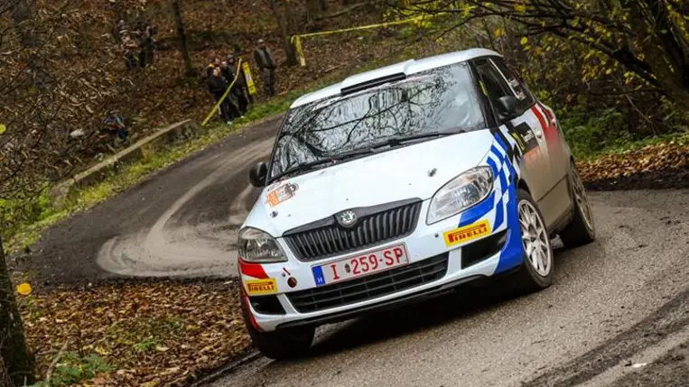 Kronome Ákos: Nehéz és trükkös körülmények a Zemplén Ralin. Fotó: Hajóka SportFotó