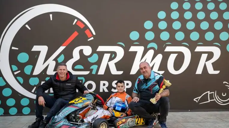Manzák Martin az MNASz Gokart Kupa Junior győztese 2025-ben. Fotó: Hajóka SportFotó