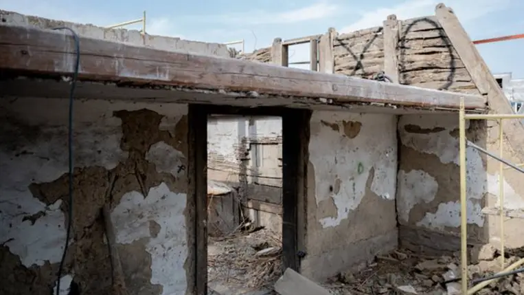 Galéria: A magyarkomjáti zsinagóga bontása Fotó: Szollár Zsófi / Index