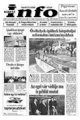 Kárpátinfo hetilap: 26. évfolyam 37. szám