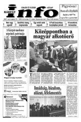 Kárpátinfo hetilap 25. évfolyam 37. szám