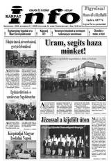 Kárpátinfo hetilap 28. évfolyam 43. szám