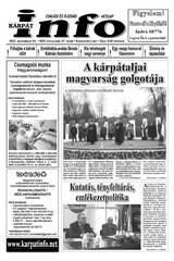 Kárpátinfo hetilap 25. évfolyam 47. szám