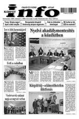 Kárpátinfo hetilap 29. évfolyam 5. száma