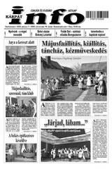 Kárpátinfo hetilap 29. évfolyam 18. száma