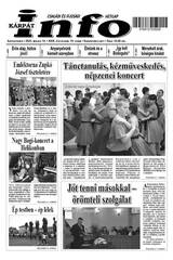 Kárpátinfo hetilap 29. évfolyam 19. száma