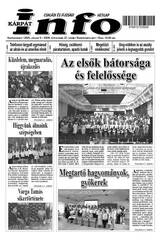 Kárpátinfo hetilap 29. évfolyam 27. száma