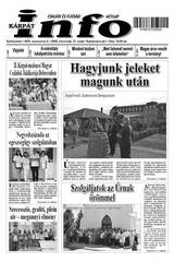 Kárpátinfo hetilap 29. évfolyam 31. száma