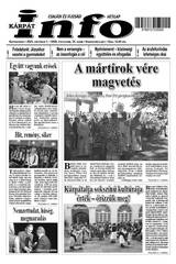 Kárpátinfo hetilap 29. évfolyam 39. száma