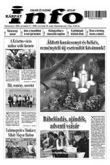 Kárpátinfo hetilap 29. évfolyam 50. száma