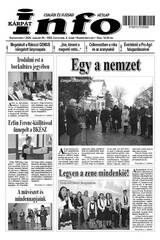 Kárpátinfo hetilap 30. évfolyamának 04. száma