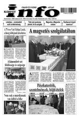 Kárpátinfo hetilap 30. évfolyamának 12. száma