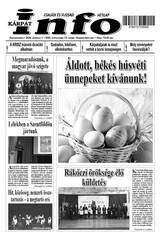 Kárpátinfo hetilap 30. évfolyamának 13. száma