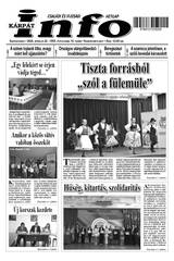 Kárpátinfo hetilap 30. évfolyamának 16. száma