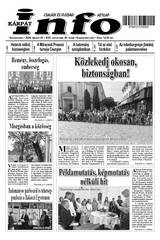 Kárpátinfo hetilap 30. évfolyamának 20. száma