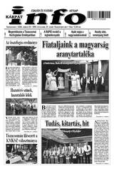 Kárpátinfo hetilap 30. évfolyamának 25. száma