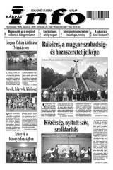 Kárpátinfo hetilap 30. évfolyamának 29. száma