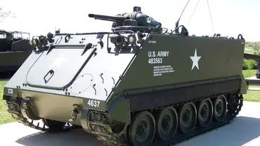 Amerikai fejlesztésű M113 típusjelű önjáró páncélozott járművek. Fotó: Twitter