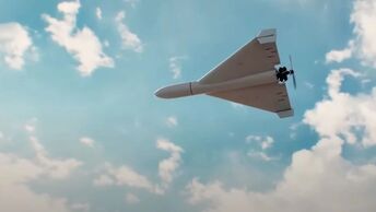 Shahed iráni drón az orosz-ukrán háborúban. Illusztráció