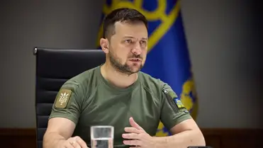 Volodimir Zelenszkij, Ukrajna elnöke. Fotó: armyinform.com.ua