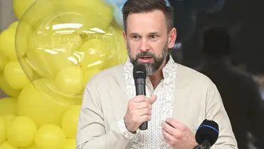 Viktor Mikita, Kárpátalja kormányzója beszédet mond az első magyar-ukrán két tanítási nyelvű általános iskola és gimnázium avatásán Csepelen 2024. augusztus 31-én. MTI/Lakatos Péter