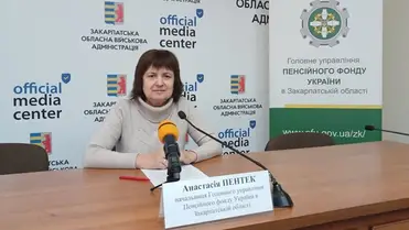 Anasztaszija Pentek, az Ukrajnai Nyugdíjalap Kárpátaljai Főigazgatóságának vezetője. Fotó: pfu.zk/Facebook