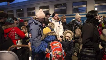 Ukrán menekültek a lengyel határon – sokan a békekötés után sem fognak hazatérni / Fotó: NurPhoto via AFP