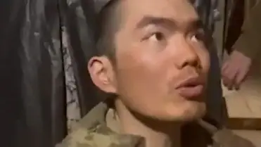 Az egyik Ukrajnában elfogott kínai katona (Fotó: Volodimir Zelenszkij/X.com)