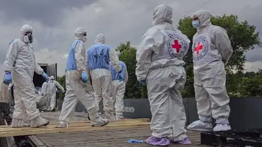 Ukrajna újabb 1200 elesett állampolgár – köztük katonák – földi maradványait szállította haza Oroszországból. Fotó: t.me/Koord_shtab