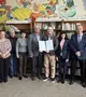 Csoportkép a Szürtei Kistérség Téglási Központi Könyvtárában. Forrás: OSZK