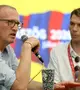 Tarr Zoltán társadalmi kapcsolatokért és kultúráért felelős miniszter (j) a Gombaszögi Nyári Táborban rendezett beszélgetésen a felvidéki Gombaszögön 2026. július 17-én. Mellette Czímer Gábor, a Paraméter újságírója. MTI/Vajda János