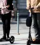 Elektromos robogók. Illusztráció