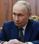 Vlagyimir Putyin orosz elnök a Kremlben (Fotó: MTI/AP/Kreml/Szputnyik pool/Mihail Mecel)