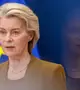 Ursula von der Leyen, az Európai Bizottság (EB) elnöke 2025. október 16-án (Fotó MTI/EPA/Olivier Hoslet)