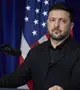 Volodimir Zelenszkij ukrán elnök a Donald Trump amerikai elnökkel tartott sajtóértekezleten a floridai Palm Beachben lévő Mar-a-Lago elnöki rezidencián 2025. december 28-án (Fotó: MTI/EPA/Elnöki hivatal sajtószolgálata)