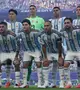 Felsorakozik az argentin válogatott a 2026-os labdarúgó-világbajnokság negyeddöntőjének Argentína-Svájc mérkőzése előtt a Kansas City-i Arrowhead Stadionban 2026. július 11-én. MTI/EPA/Christopher Neundorf