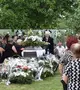 Örök nyugalomra helyezték Badalón a 47 éves Polner Kornél katonát. Fotó: Beregszászi Városi Tanács