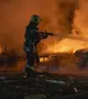 Százával érkeztek a drónok és rakéták Ukrajna fölé. Illusztráció. Fotó: AFP/Handout/State Emergensy Service of Ukraine