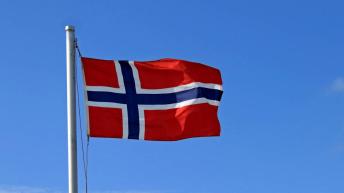 Norvég zászló. Illusztráció